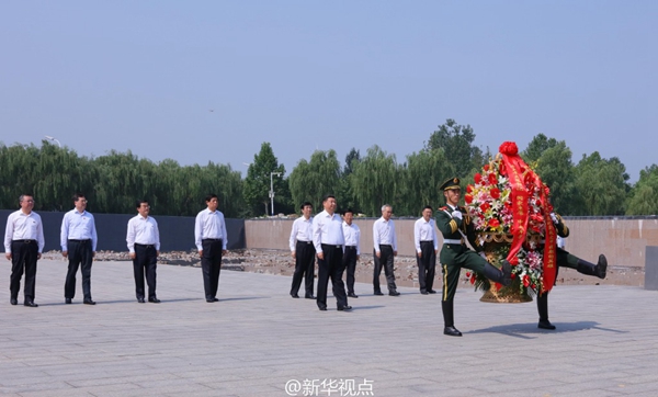 唐山大地震40周年之際，習(xí)近平考察唐山