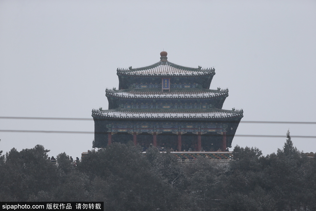 北京“鵝毛大雪”如約而至 故宮雪景美如畫