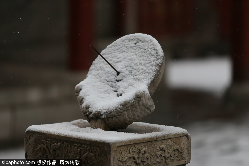 北京“鵝毛大雪”如約而至 故宮雪景美如畫