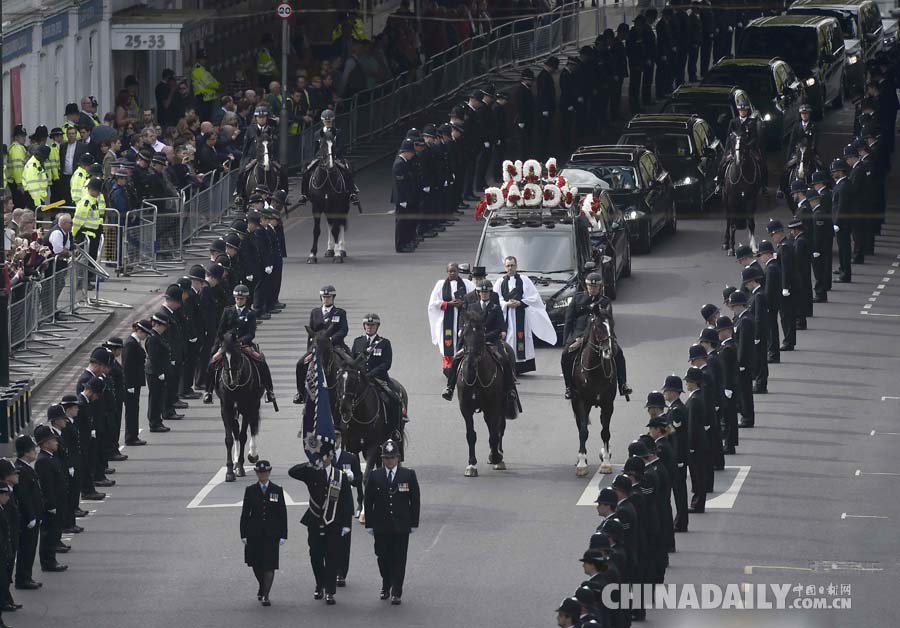 英國(guó)倫敦舉行恐襲殉職警察葬禮