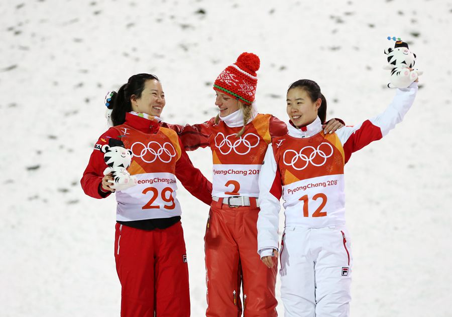 平昌冬奧會(huì)自由式滑雪空中技巧決賽 中國(guó)選手摘銀得銅