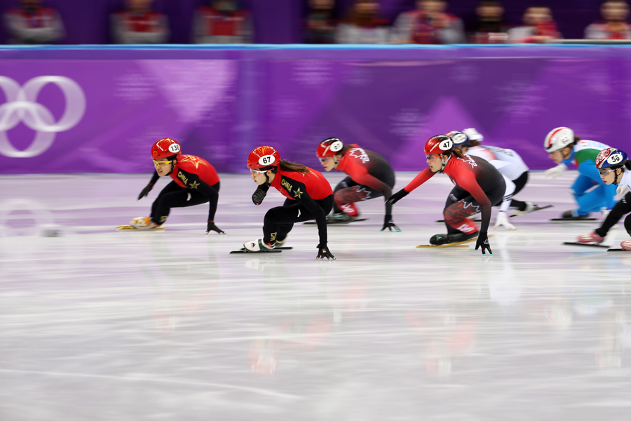 平昌冬奧會(huì)短道速滑女子3000米接力決賽舉行