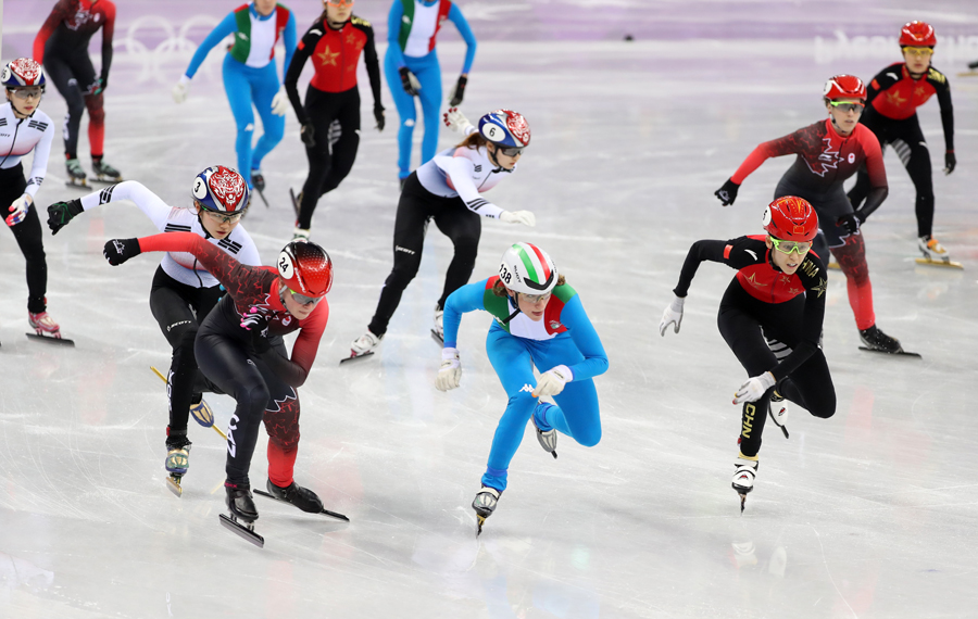 平昌冬奧會短道速滑女子3000米接力決賽舉行